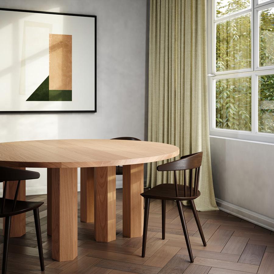 modern dining table round